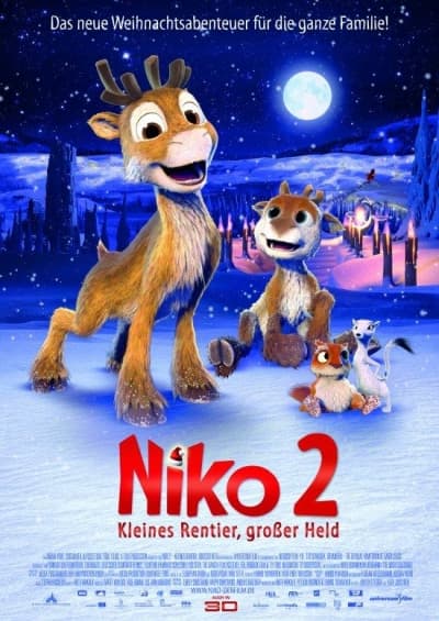 Filmplakat: NIKO - drei Samstage, drei Rentierabenteuer