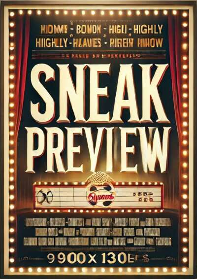 Filmplakat: SNEAK PREVIEW